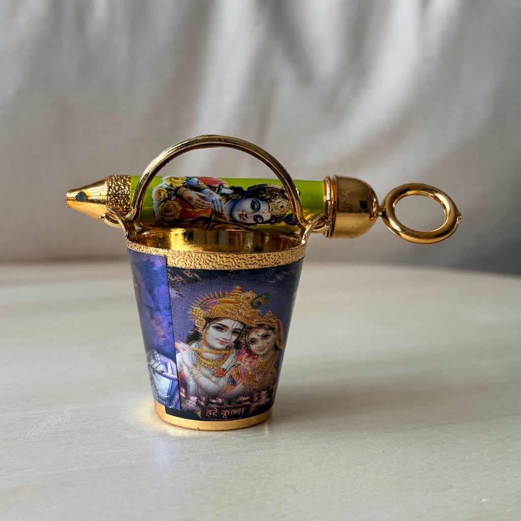 Holi Pichkari and Bucket set - Radha Krishna Print- KS24