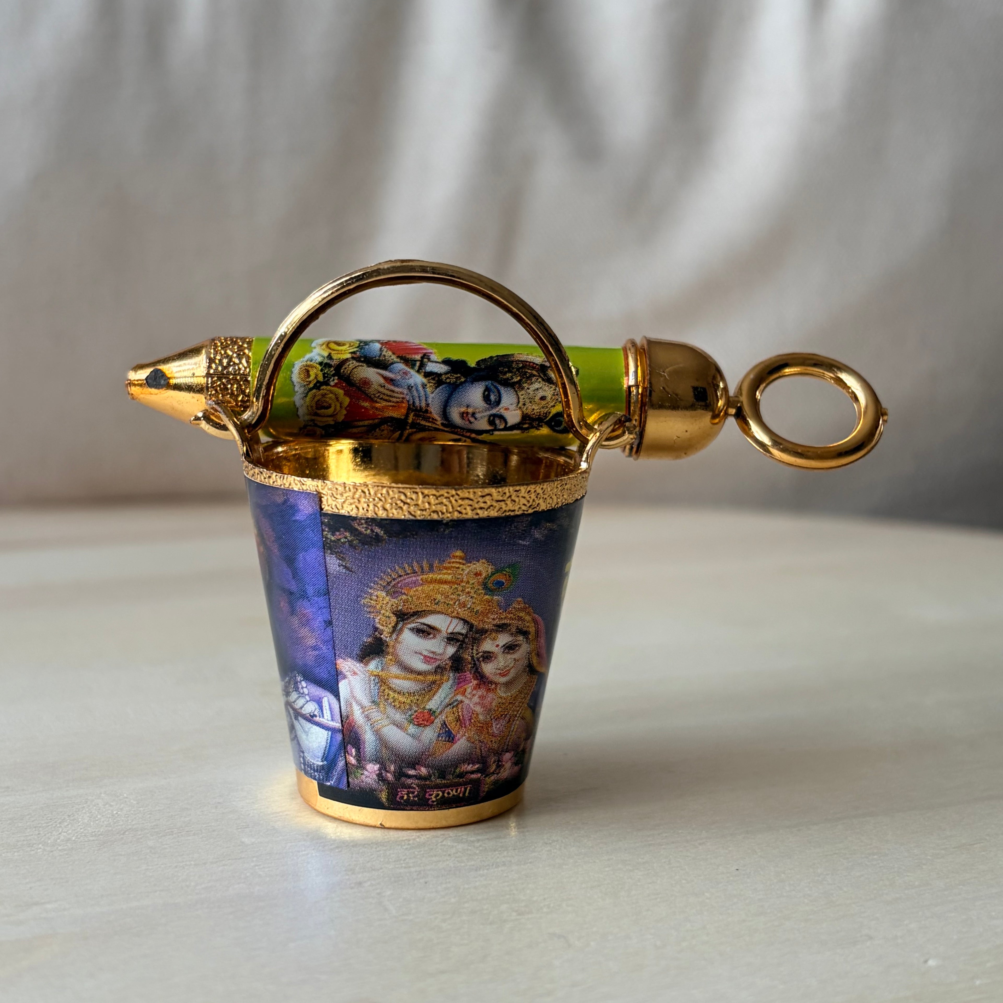 Holi Pichkari and Bucket set - Radha Krishna Print- KS24