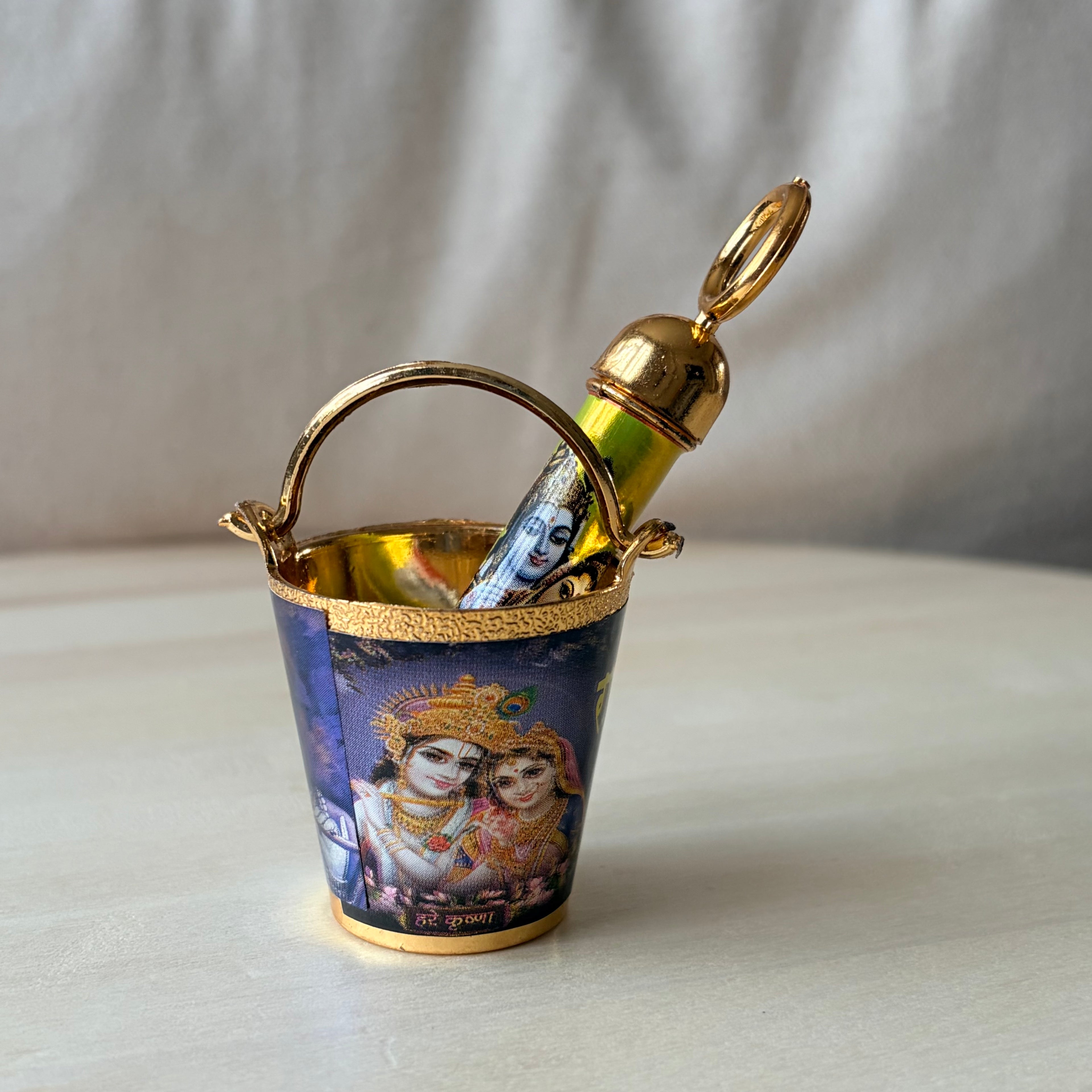 Holi Pichkari and Bucket set - Radha Krishna Print- KS24