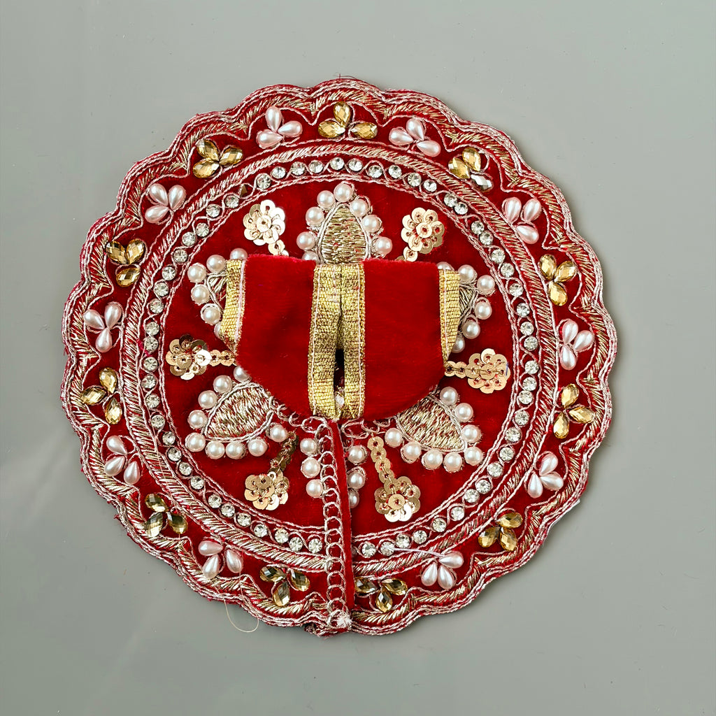 Royal velvet colours with heavy golden embroidery and pearl work - Size 1, 2 - KS12