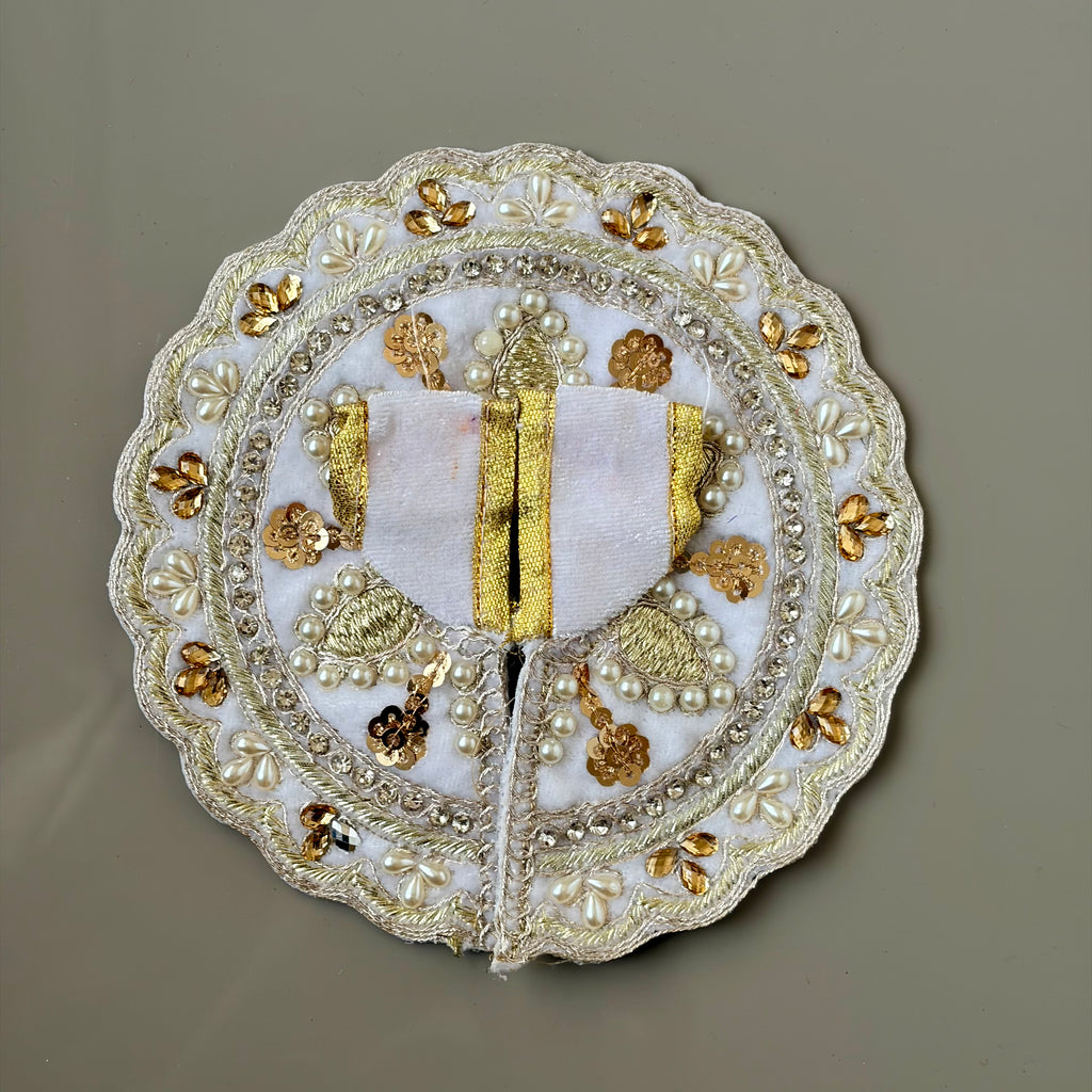 Royal velvet colours with heavy golden embroidery and pearl work - Size 1, 2 - KS12