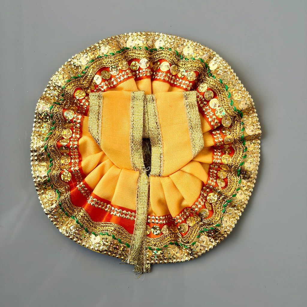 Shiny fabric with heavy golden border - Size 2 - KS15