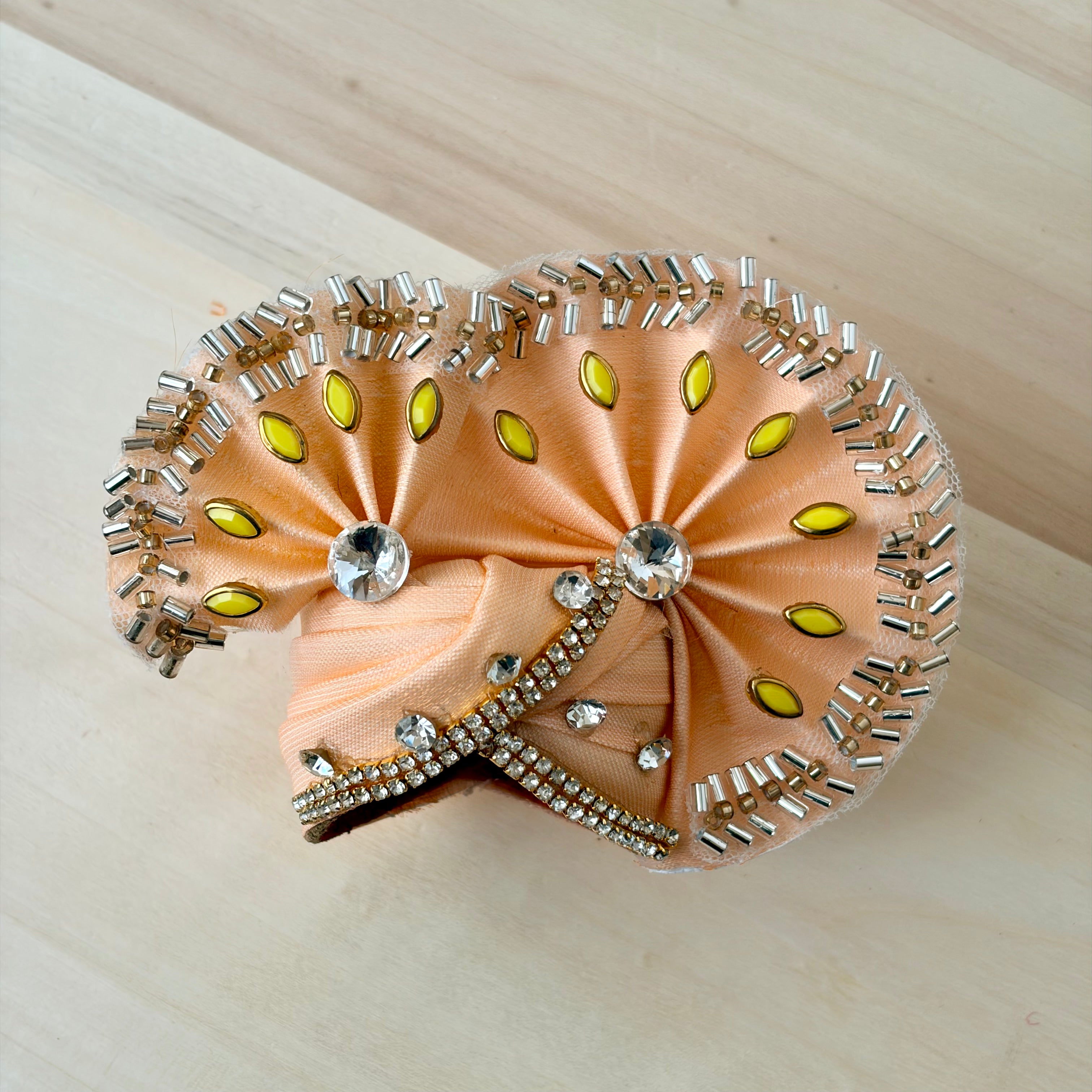 Royal Paghadi with unique stone work, Suitable for size 5, 6 - KS18