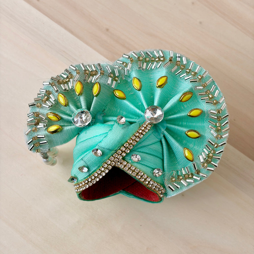 Royal Paghadi with unique stone work, Suitable for size 5, 6 - KS18