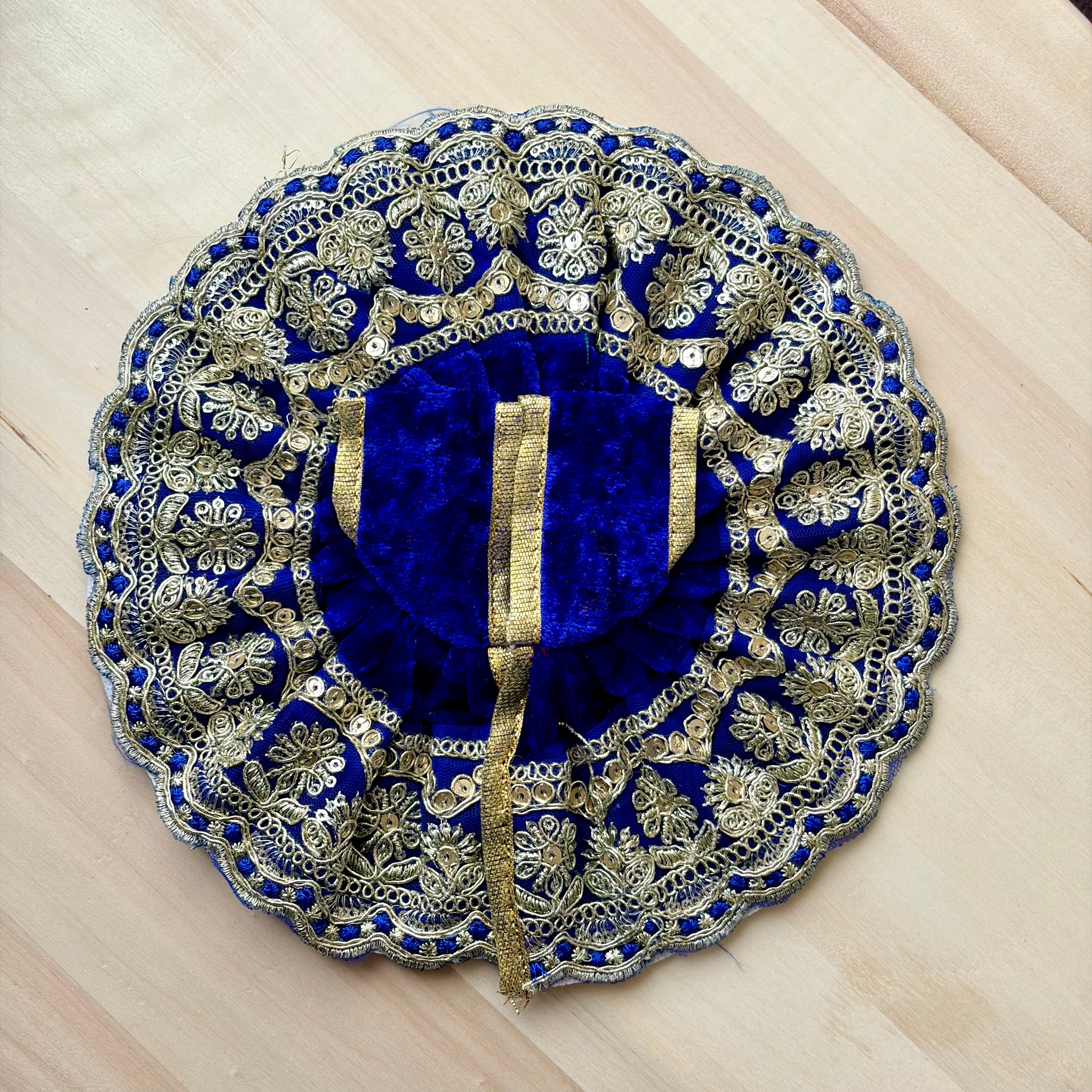 Golden heavy embroidery on fine velvet - Size 0, 1, 2, 4 - KS3