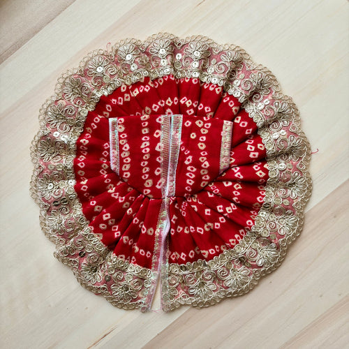 Bandhani dress with golden embroidery - Size 4 - KS5