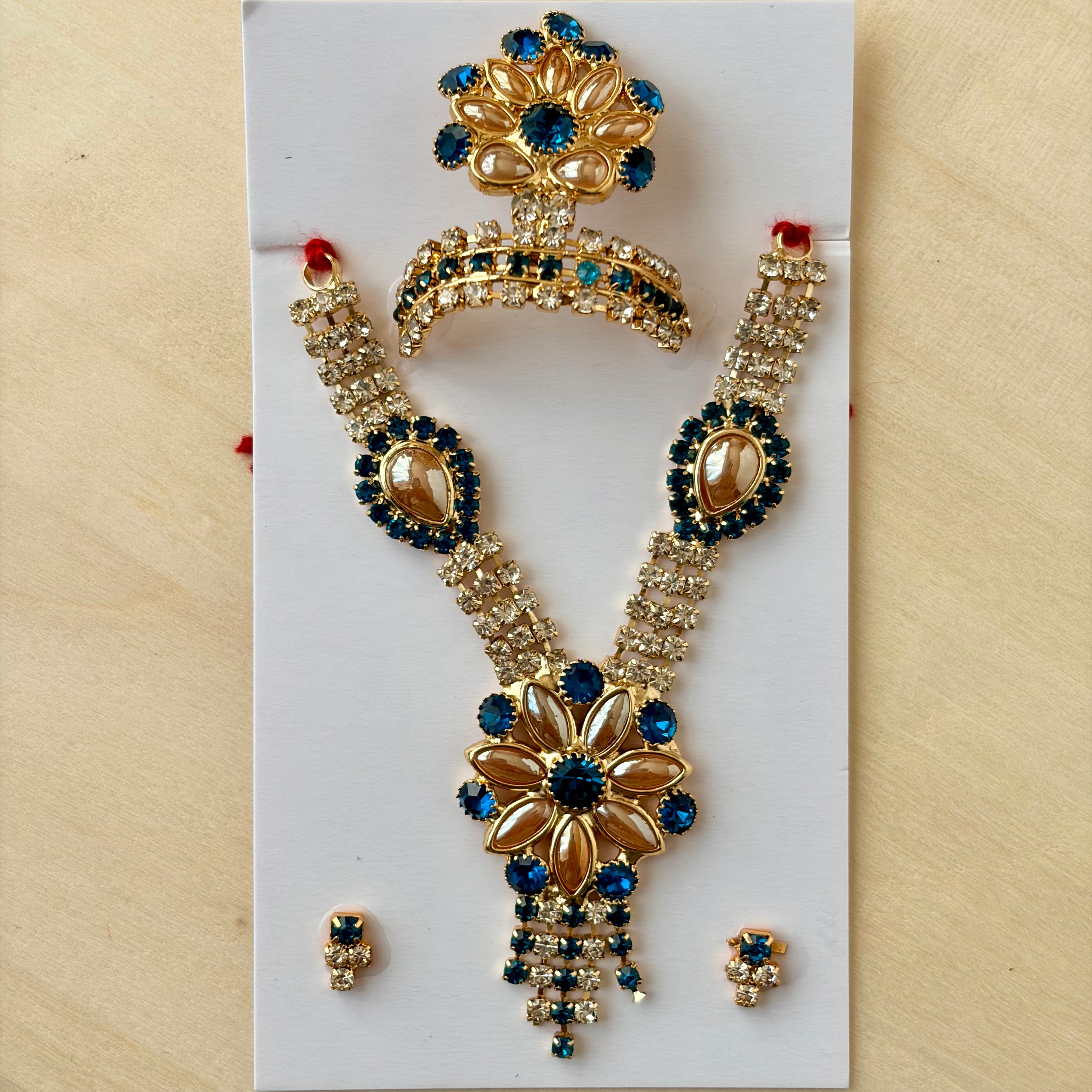 Haar style Mala mukut set, colour options, suitable for size 3 to 4 - KSJ1